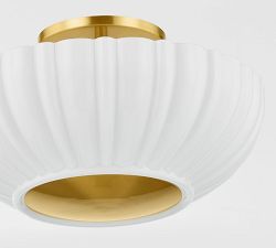 Pam Glass Flush Mount (15&quot;)