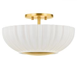 Pam Glass Flush Mount (15&quot;)