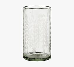 Etched Petals Highball Glass Set