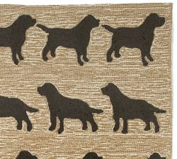 Three Dogs Hand-Tufted Performance Rug