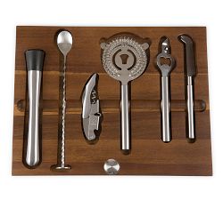 Classic Bar Cabinet &amp; Mixologist Tool Set
