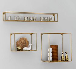 Cube Display Shelves - Bronze Finish