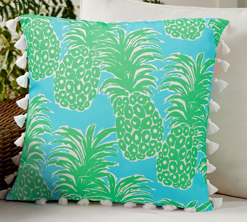 Outdoor Lilly Pulitzer Printed Pillow - Flamenco