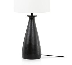 Fairley Metal Table Lamp with Linen Drum Shade (28&quot;)