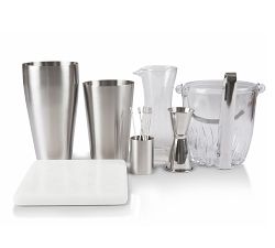 Classic Bar Cabinet &amp; Mixologist Tool Set