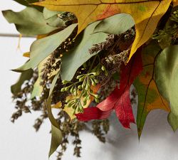 Live Autumn Leaves Garland