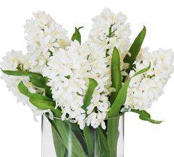 Faux Hyacinth in Cylinder Glass