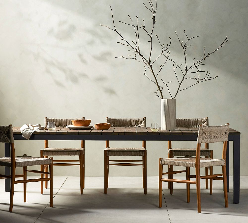 Kayla Reclaimed Teak Extendable Outdoor Dining Table