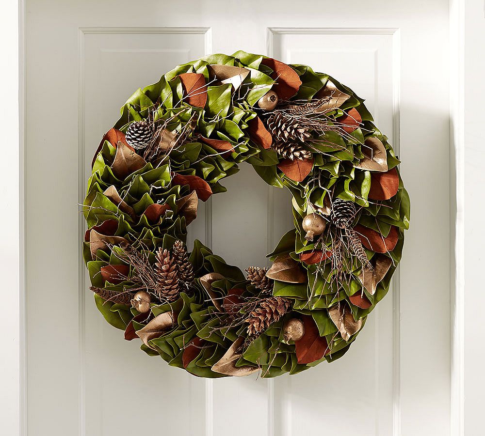 Preserved Golden Woodlands Wreath