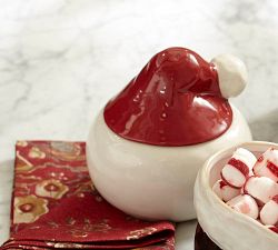 Santa Hat Lidded Bowl