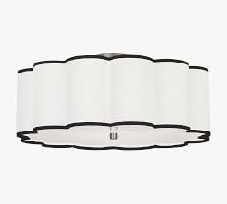 Tess Scalloped Flush Mount (16&quot;-24&quot;)
