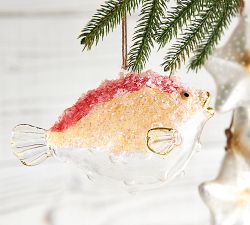 Blowfish Glass Ornament