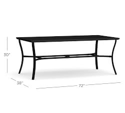 Riviera Metal Rectangular Outdoor Dining Table (72&quot;)