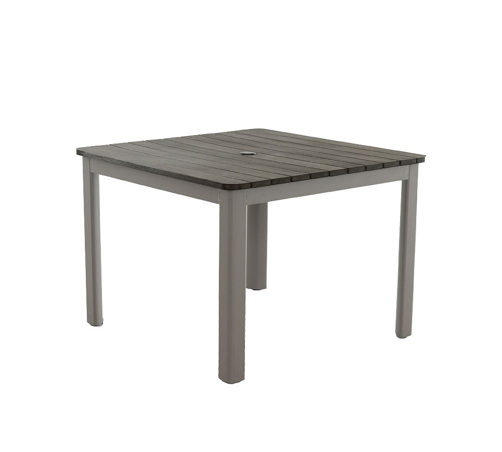 Abrego Faux Teak Square Outdoor Dining Table (40&quot;)