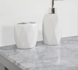 Adalina 42-60&quot; Marble Top Single Sink Vanity