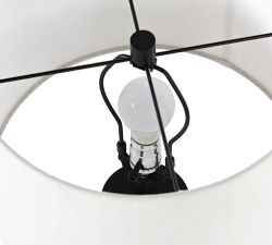 Fairley Metal Table Lamp with Linen Drum Shade (28&quot;)