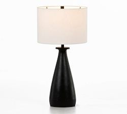 Fairley Metal Table Lamp with Linen Drum Shade (28&quot;)