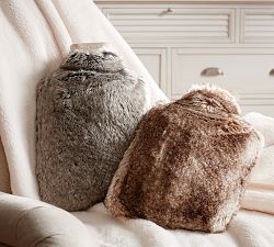 Faux Fur Hot Water Bottle Cover