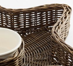 Americana Woven Star Chip &amp; Dip Platter
