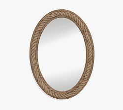 Bridgeport Oval Rope Mirror 30&quot; x 41&quot;