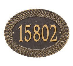 Chartwell Oval Address Plaque