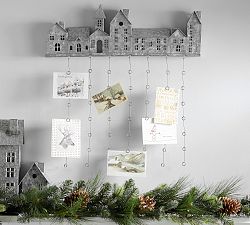 Galvanized House Card Holder