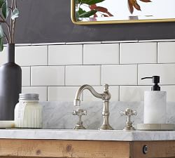 Langford Cross Handle Widespread Bathroom Sink Faucet