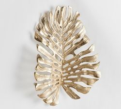 Metal Palm Leaf Wall Sculpture