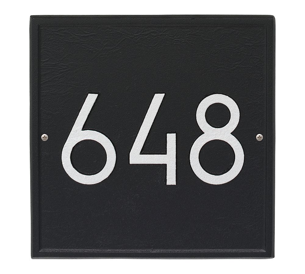 Square Modern Wall Address Plaque