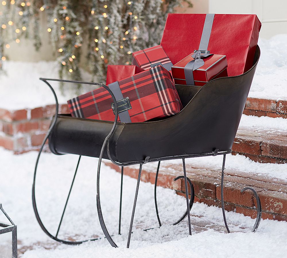Bronze Metal Sleigh