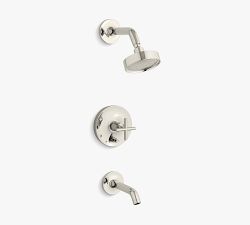 Kohler Purist &#174; Rite-Temp&#174; Cross Handle Shower and Tub Faucet W/ 2.5 GPM Showerhead