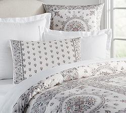 Mina Print Organic Duvet Cover &amp; Shams