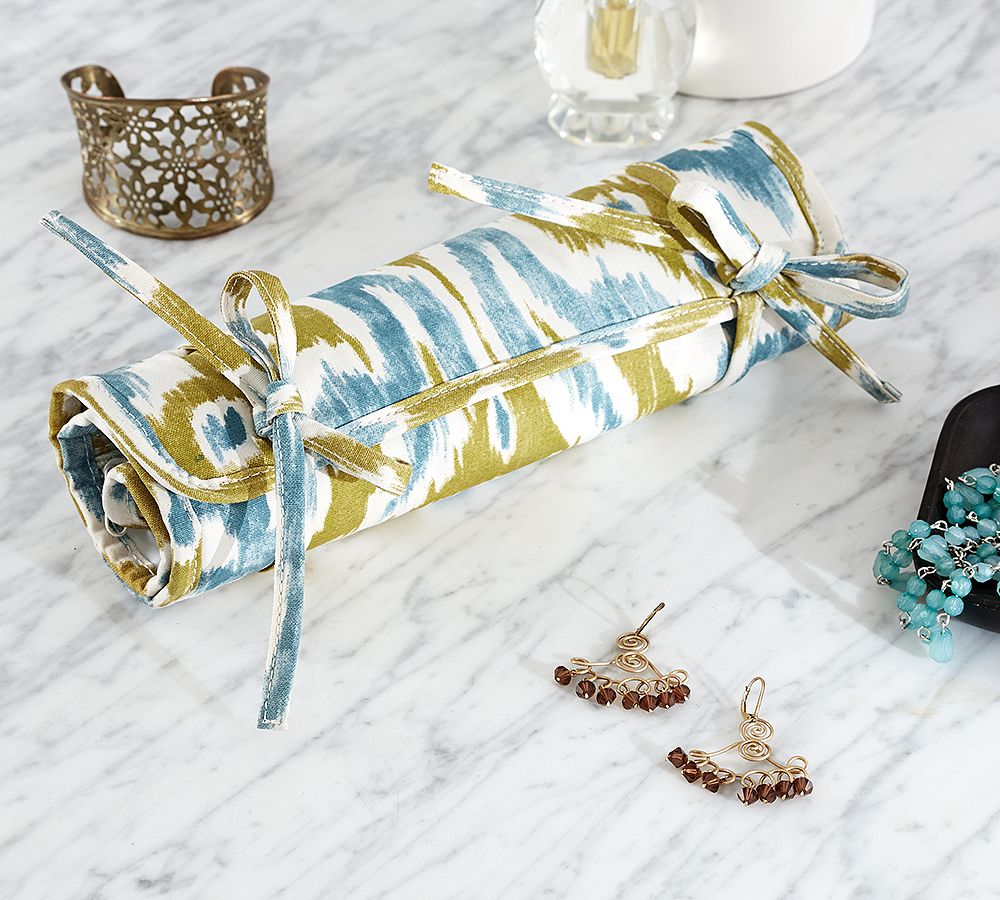 Phillipa Ikat Jewelry Roll