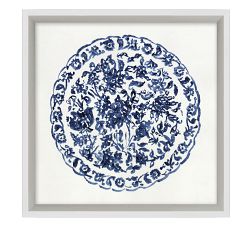 Porcelain Blue Framed Paper Prints