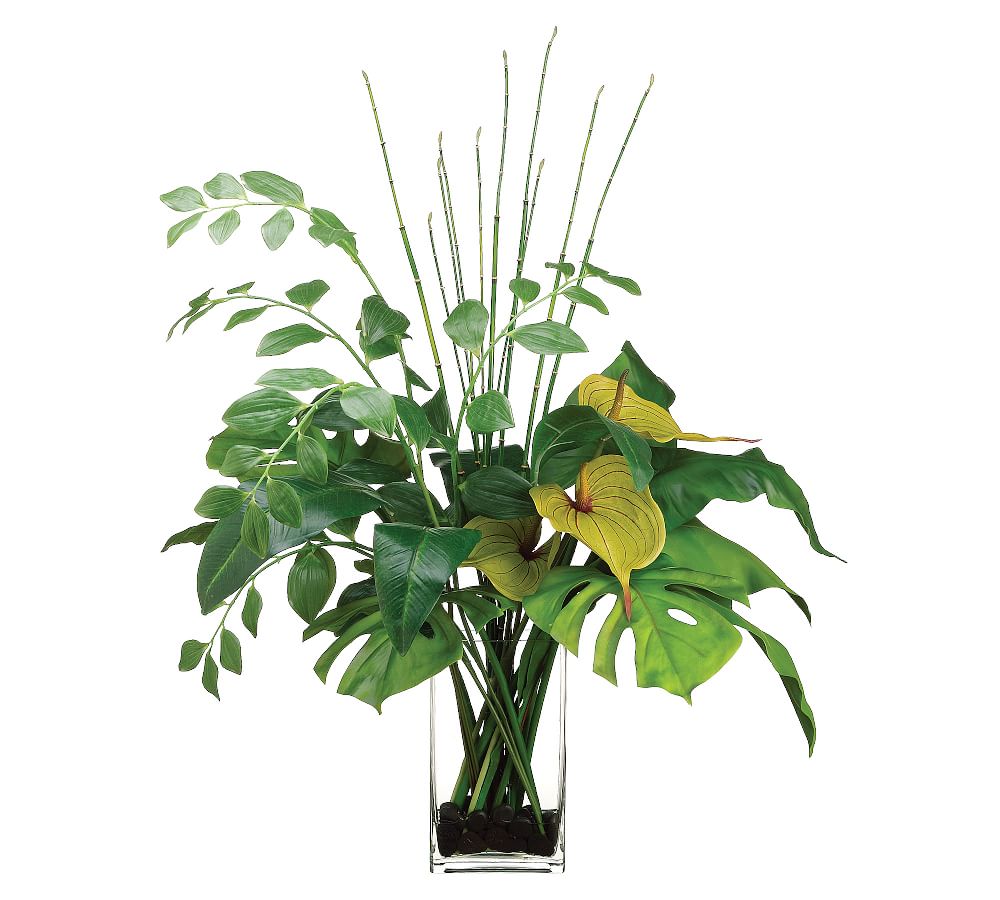 Open Box: Faux Anthurium &amp; Bird of Paradise Mixed Arrangement