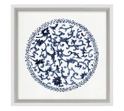 Porcelain Blue Framed Paper Prints