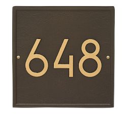 Square Modern Wall Address Plaque