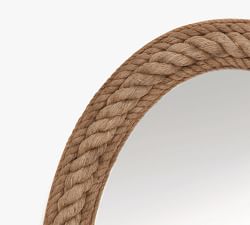 Bridgeport Oval Rope Mirror 30&quot; x 41&quot;