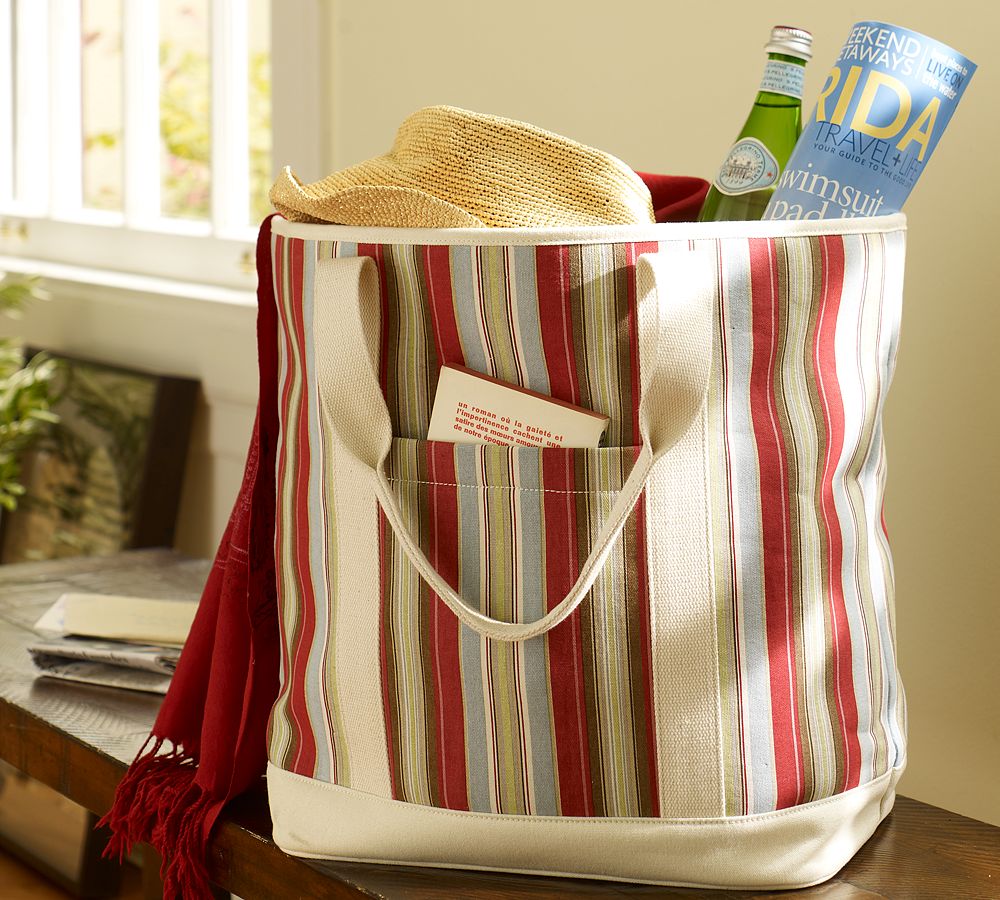 Charlie Stripe Tote Bag