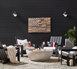 Driftwood American Flag Wall Art