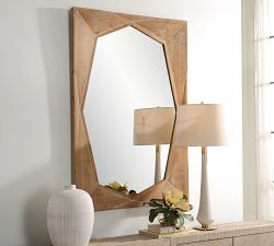 Geo Wood Rectangular Wall Mirror