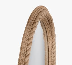 Bridgeport Oval Rope Mirror 30&quot; x 41&quot;