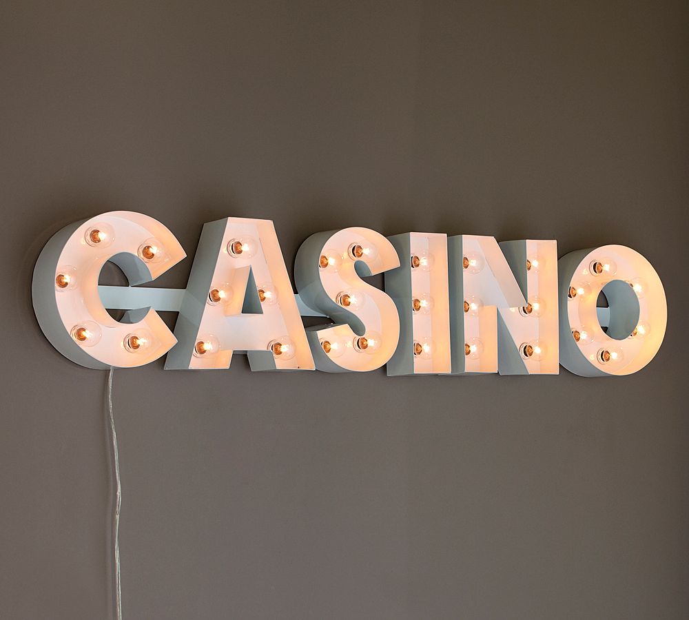 Lit Casino Sign