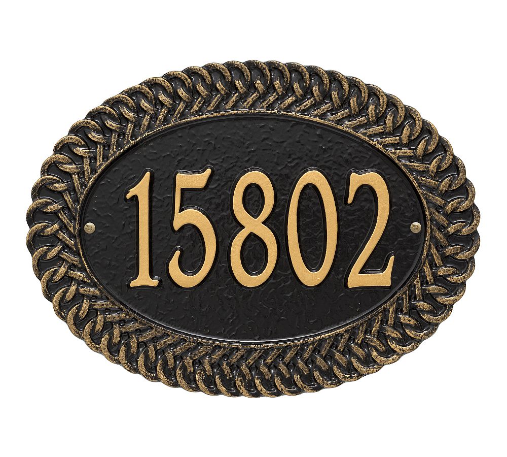 Chartwell Oval Address Plaque