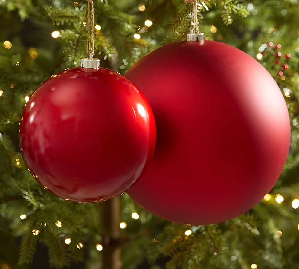 Outdoor Oversized Ball Ornaments &ndash; Set of 6