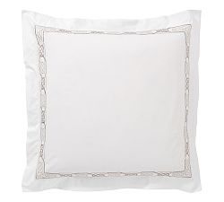 Rope Embroidered Organic Sham