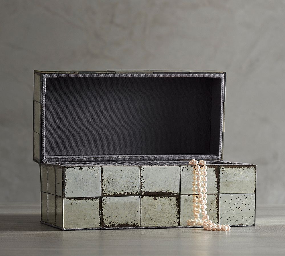 Vintage Mirror Jewelry Box
