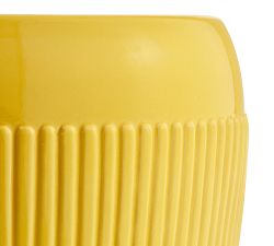 Yellow Ceramic Side Table