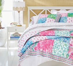 Lilly Pulitzer It's Impawsible Geo Border Print Percale Sheet Set