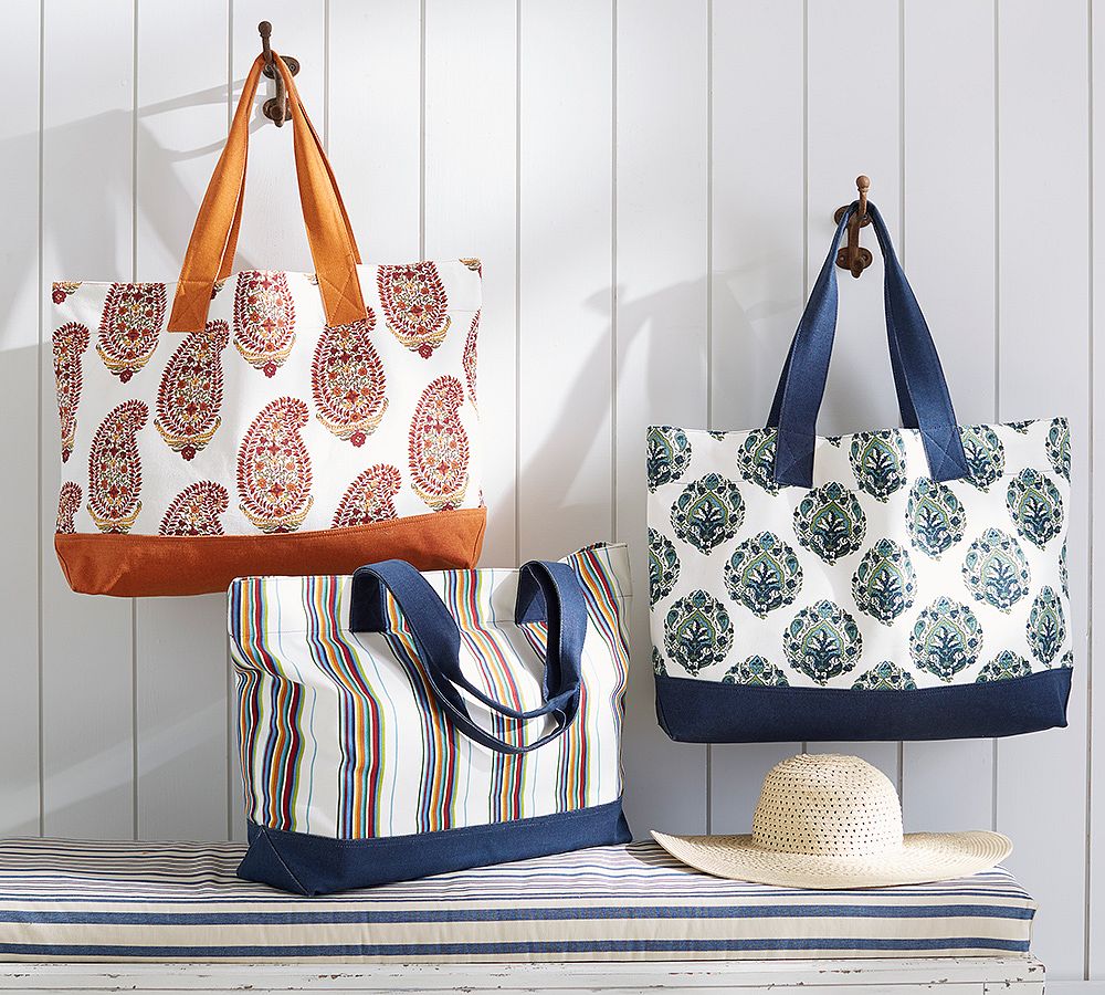 Printed Canvas Tote Bag